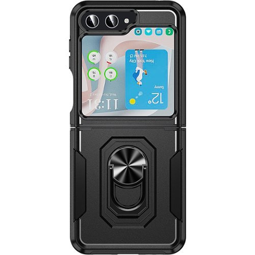 SaharaCase - Heavy Duty Kickstand Case for Samsung Galaxy Z Flip5 - Black