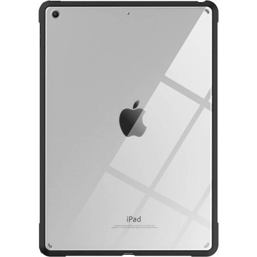 SaharaCase - Hybrid-Flex Hard Shell Case for Apple iPad 10.2 (8th Generation 2020 and 9th Generation 2021) - Clear Black