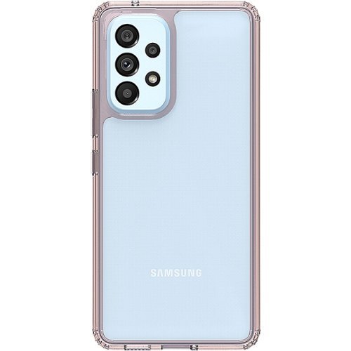 SaharaCase - Hybrid-Flex Hard Shell Case for Samsung Galaxy A53 5G - Clear/Rose Gold