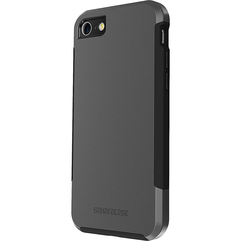 SaharaCase - Inspire Series Case for Apple iPhone 7, 8, SE (3rd Generation 2022) - Black/Gray