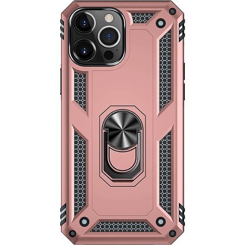 SaharaCase - Kickstand with Belt Clip Case for Apple iPhone 13 Pro Max - Rose Gold