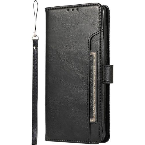 SaharaCase - Leather Folio Wallet Case for Google Pixel 8 - Black