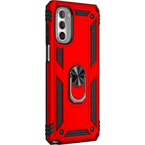 SaharaCase - Military Kickstand Case for Motorola G Stylus 4G 2022 - Red