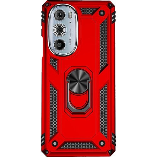 SaharaCase - Military Kickstand Series Case for Motorola Edge+ (2022) - Red