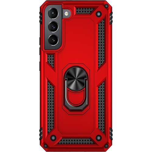 SaharaCase - Military Kickstand Series Case for Samsung Galaxy S22+ - Red