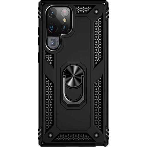 SaharaCase - Military Kickstand Series Case for Samsung Galaxy S22 Ultra - Black