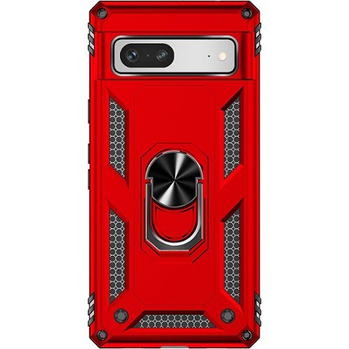 SaharaCase - Military Kickstand Series with Belt Clip Case for Google Pixel 7a - Red