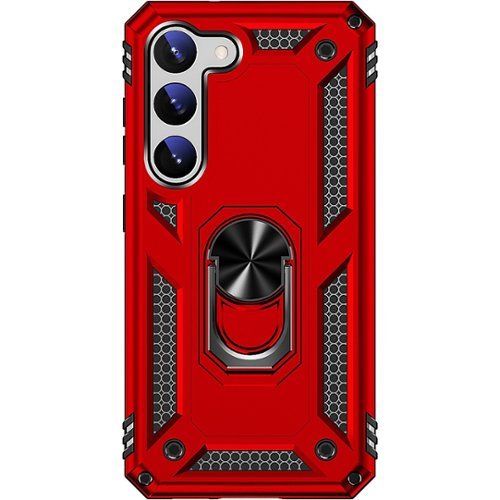 SaharaCase - Military Kickstand Series with Belt Clip Case for Samsung Galaxy S23+ - Red