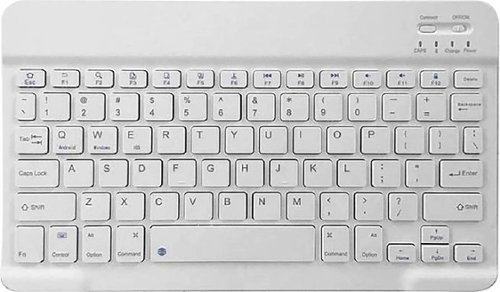 SaharaCase - Wireless Bluetooth Keyboard for Most Tablets and Computers - White