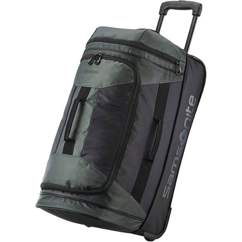 Samsonite - Andante 2 23" Wheeled Duffel Bag - Black/Moss Green