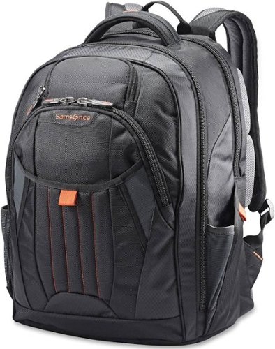 Samsonite - Tectonic Backpack for 17" Laptop - Black/Orange