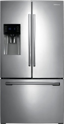 Samsung - 24.6 cu. ft. French Door Refrigerator with Thru-the-Door Ice and Water - Stainless Steel