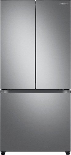 Samsung - 25 cu. ft. 3-Door French Door Smart Refrigerator with Dual Auto Ice Maker - Stainless Steel