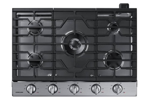 Samsung - 30" Built-In Gas Cooktop with WiFi - Stainless Steel