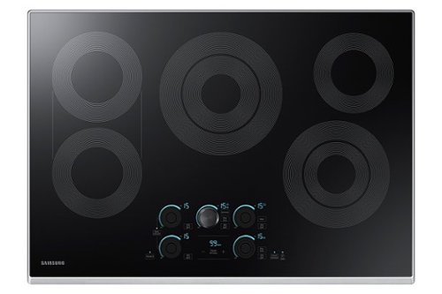 Samsung - 30" Electric Cooktop with WiFi and Rapid Boil - Stainless Steel