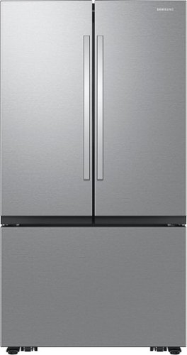 Samsung - 32 cu. ft. 3-Door French Door Smart Refrigerator with Dual Auto Ice Maker - Stainless Steel