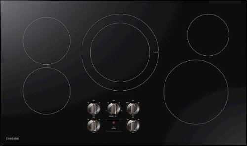 Samsung - 36" Built-In Electric Cooktop - Black