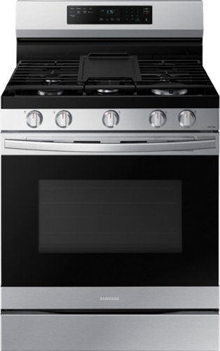 Samsung - 6.0 cu. ft. Freestanding Gas Range with WiFi, No-Preheat Air Fry & Convection - Stainless Steel