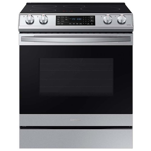 Samsung - 6.3 cu. ft. Smart Instant Heat Slide-in Induction Range with Air Fry & Convection+ - Stainless Steel