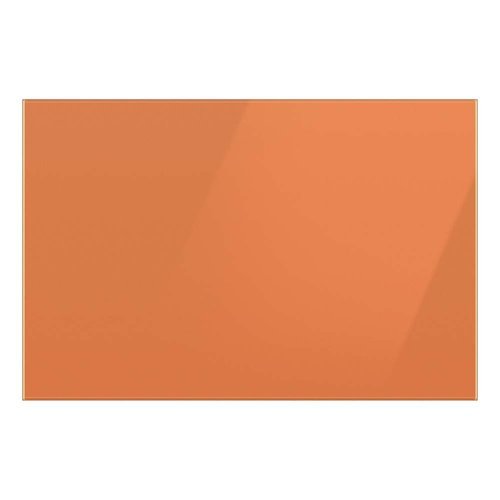 Samsung - Bespoke 3-Door French Door Refrigerator panel - Bottom Panel - Clementine Glass