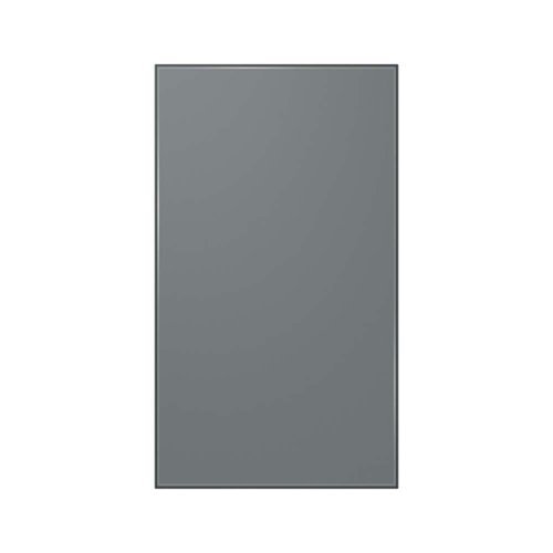 Samsung - Bespoke 4-Door Flex Refrigerator Panel - Bottom Panel - Gray Glass
