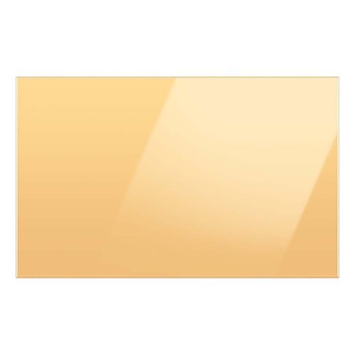 Samsung - Bespoke 4-Door French Door Refrigerator Panel - Bottom Panel - Sunrise Yellow Glass