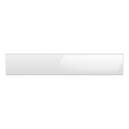 Samsung - Bespoke 4-Door French Door Refrigerator Panel - Middle Panel - White Glass