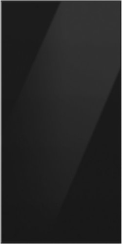 Samsung - Bespoke 4-Door French Door Refrigerator Panel - Top Panel - Charcoal Glass