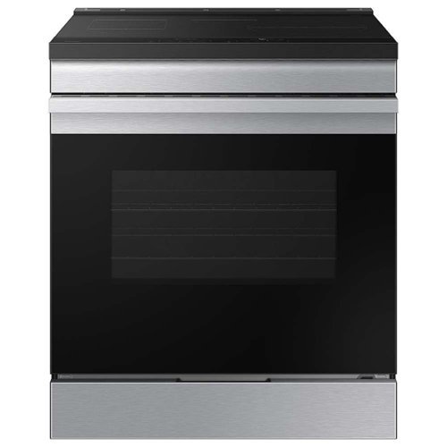 Samsung - Bespoke 6.3 Cu. Ft. Slide-In Electric Induction Range with Air Fry - Stainless Steel
