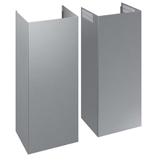 Samsung - Bespoke Chimney Hood Extension Kit for 30" and 36" Range Hoods - Stainless Steel