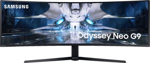 Samsung - Geek Squad Certified Refurbished Odyssey Neo 49" LED Curved FreeSync and G-SYNC Compatable Monitor with HDR - Black