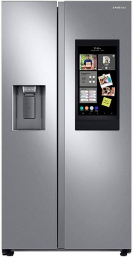 Samsung - OBX 26.7 Cu. Ft. Side-by-Side Refrigerator with 21.5" Touch-Screen Family Hub - Stainless Steel