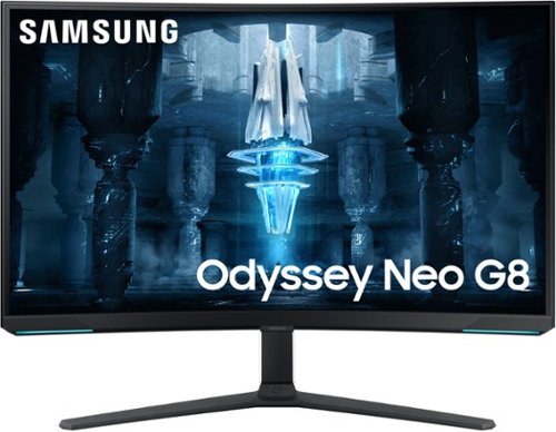 Samsung - Odyssey Neo G8 32" Curved 4K UHD FreeSync Premium Pro & G-Sync Compatible 240Hz 1ms Gaming Monitor - Black