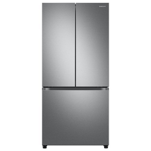 Samsung - Open Box 25 cu. ft. 3-Door French Door Smart Refrigerator with Beverage Center - Stainless Steel