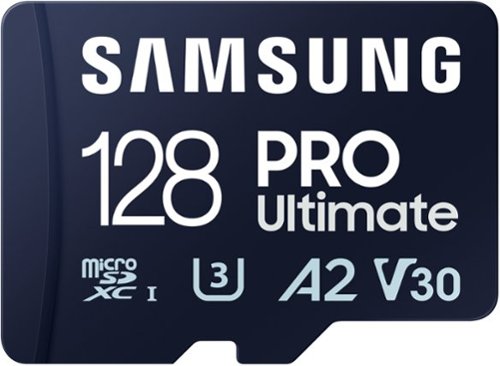 Samsung - Pro Ultimate and Adapter 128GB microSDXC Memory Card