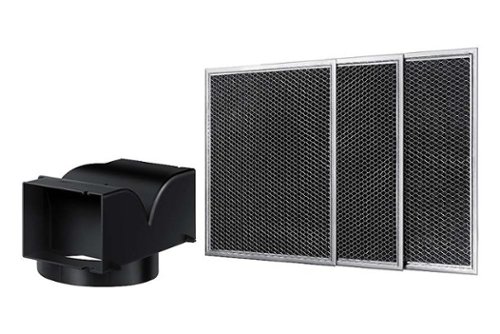 Samsung - Recirculation Kit for 5 Series Range Hoods - Black