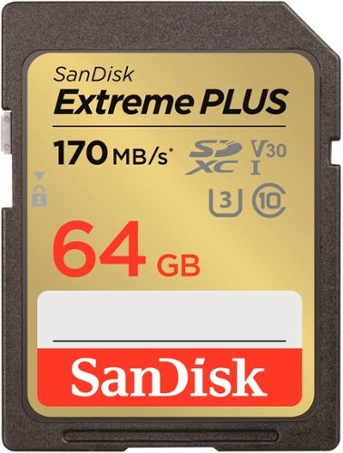 SanDisk - Extreme PLUS 64GB SDXC UHS-I Memory Card