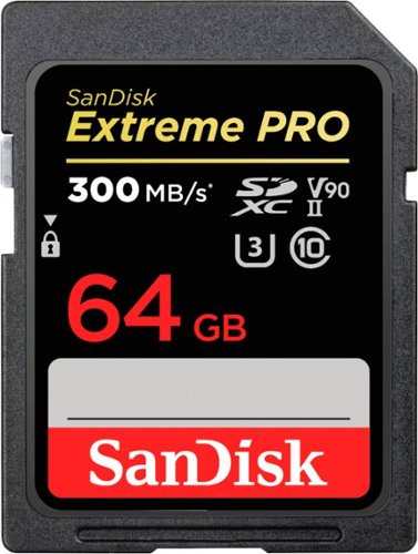 SanDisk - Extreme Pro 64GB SDXC UHS-II Memory Card