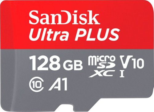 SanDisk - Ultra PLUS 128GB microSDXC UHS-I Memory Card