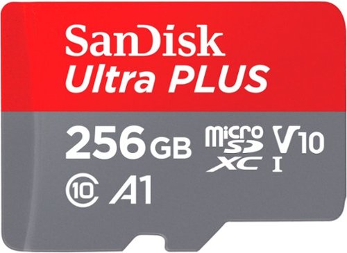 SanDisk - Ultra PLUS 256GB microSDXC UHS-I Memory Card
