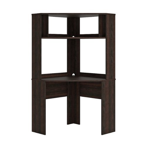 Sauder - Beginnings Corner Computer Desk w/ Hutch & Shelf - Cinnamon Cherry
