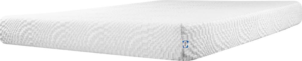 Sealy - 8" Memory Foam Extra-Long Twin Mattress - White