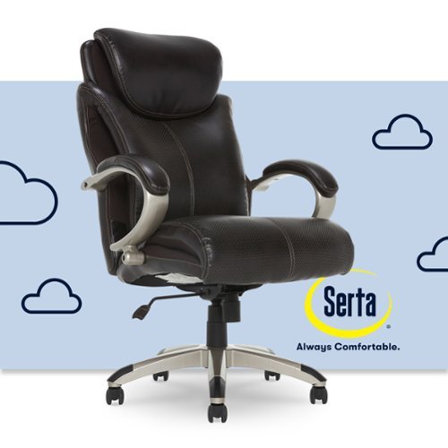 Serta - AIR Health & Wellness Executive Chair - Roasted Chestnut/Brown