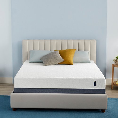 Serta - For Ewe 7" Medium Firm Memory Foam Mattress - Queen - White