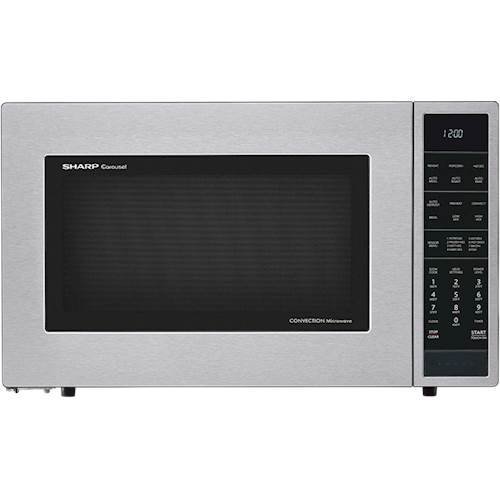 Sharp - Carousel 1.5 Cu. Ft. Mid-Size Microwave - Silver