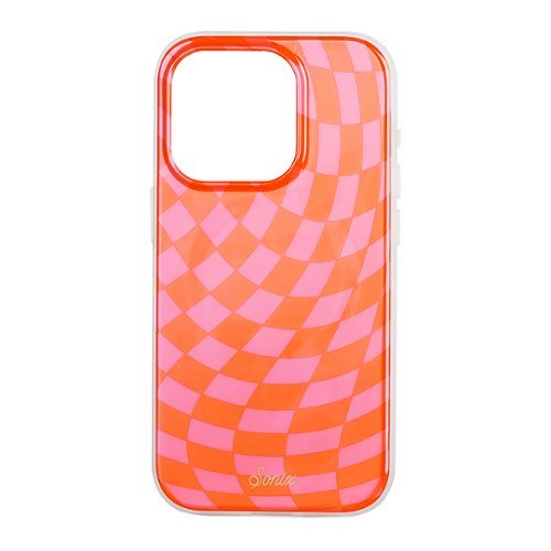Sonix Magsafe case for Apple iPhone 15 Pro- Checkmate Orange - Pink