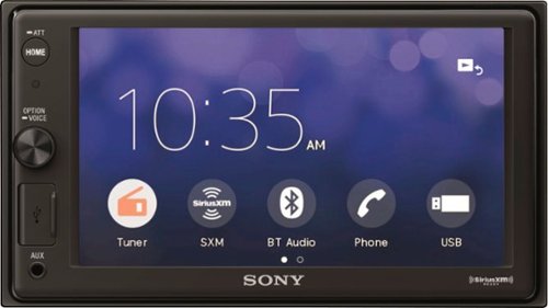 Sony - 6.2" - Apple® CarPlay™ - Built-in Bluetooth - In-Dash Digital Media Receiver - Black