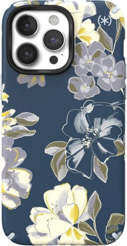 Speck - Presidio Edition Case with MagSafe for Apple iPhone 14 Pro Max - Tear Blue/Artistic Floral