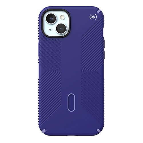 Speck - Presidio2 Grip ClickLock Case with MagSafe for Apple iPhone 15 Plus/14 Plus - Future Blue