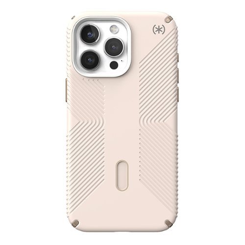 Speck - Presidio2 Grip ClickLock Case with MagSafe for Apple iPhone 15 Pro Max - Bleached Bone